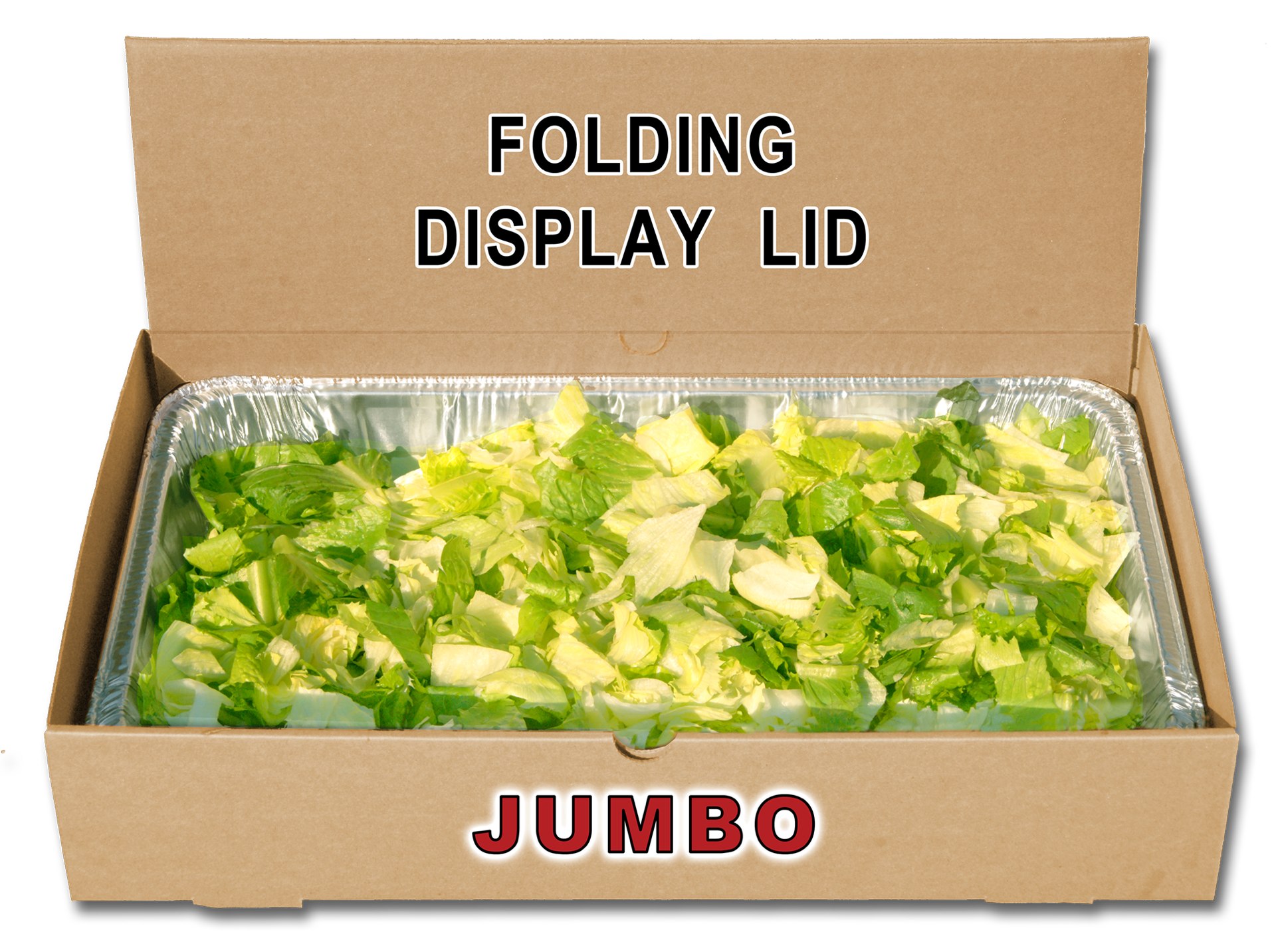 The Catering Box JUMBO 21X13.25X4 IN Corrugated Cardboard Kraft