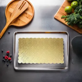 【オーダー】ハンドメイド蛇腹BOXその他…… Cake Board 13.75X9.75 IN Corrugated Paperboard Gold