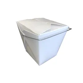 Food Pail 16 OZ Paper White Wire Handle 500/Case | Imperial Dade