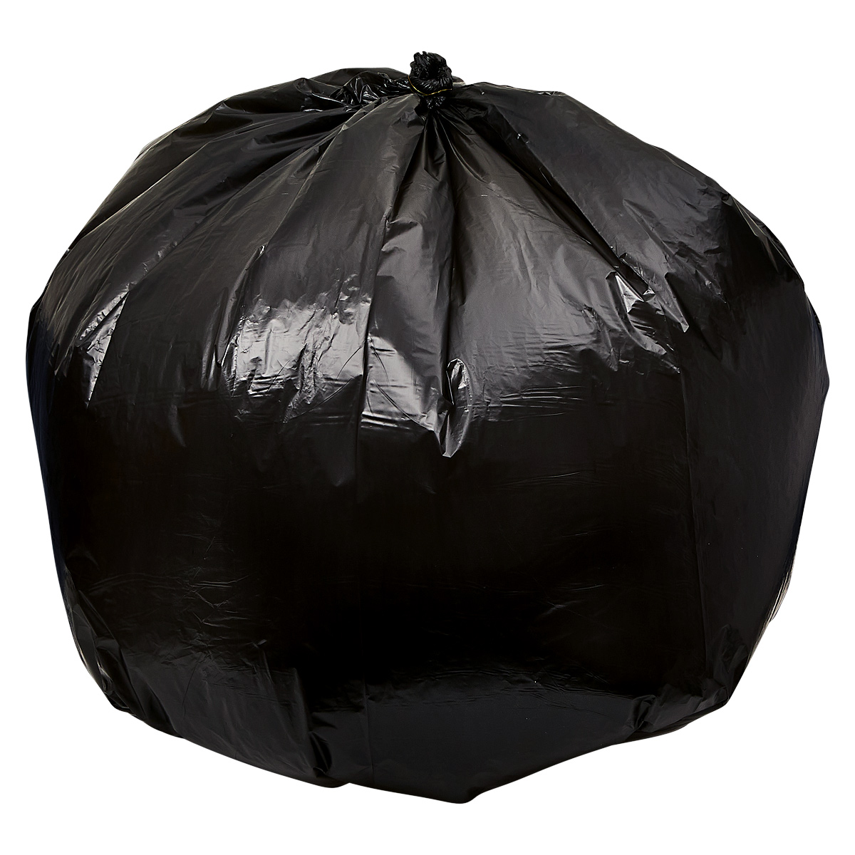 Victoria Bay Can Liner 40X48 IN Black Plastic 22MIC Roll 25 Count