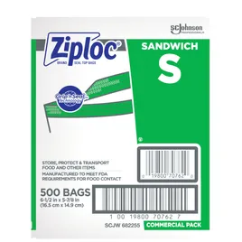 ラッピング・包装 YM Ziploc® Sandwich Bag 6.5X6 IN Plastic Clear With Zip Seal