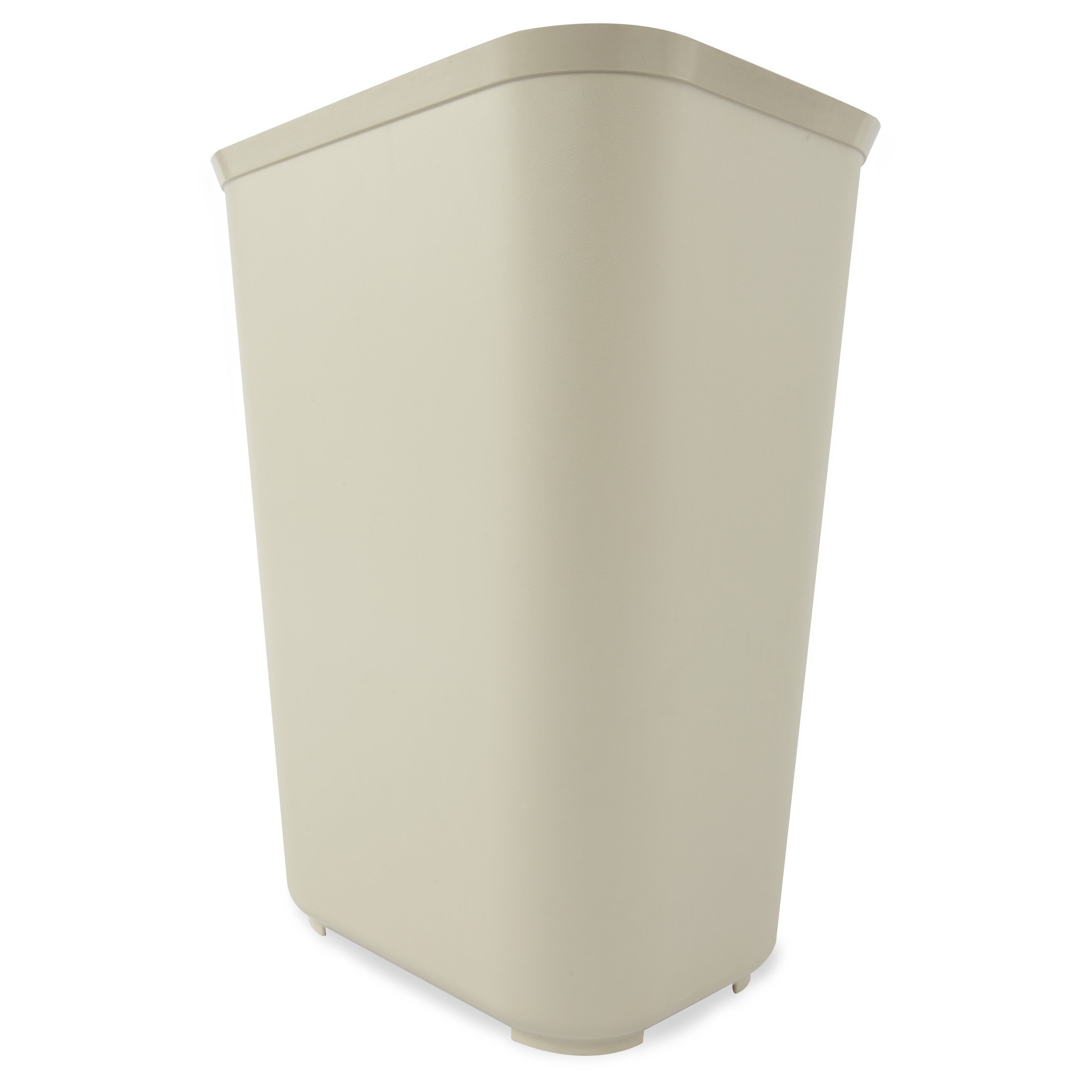 Trash Can 15X12X20 IN 10 GAL 40 QT Beige Resin 1/Each | Imperial Dade