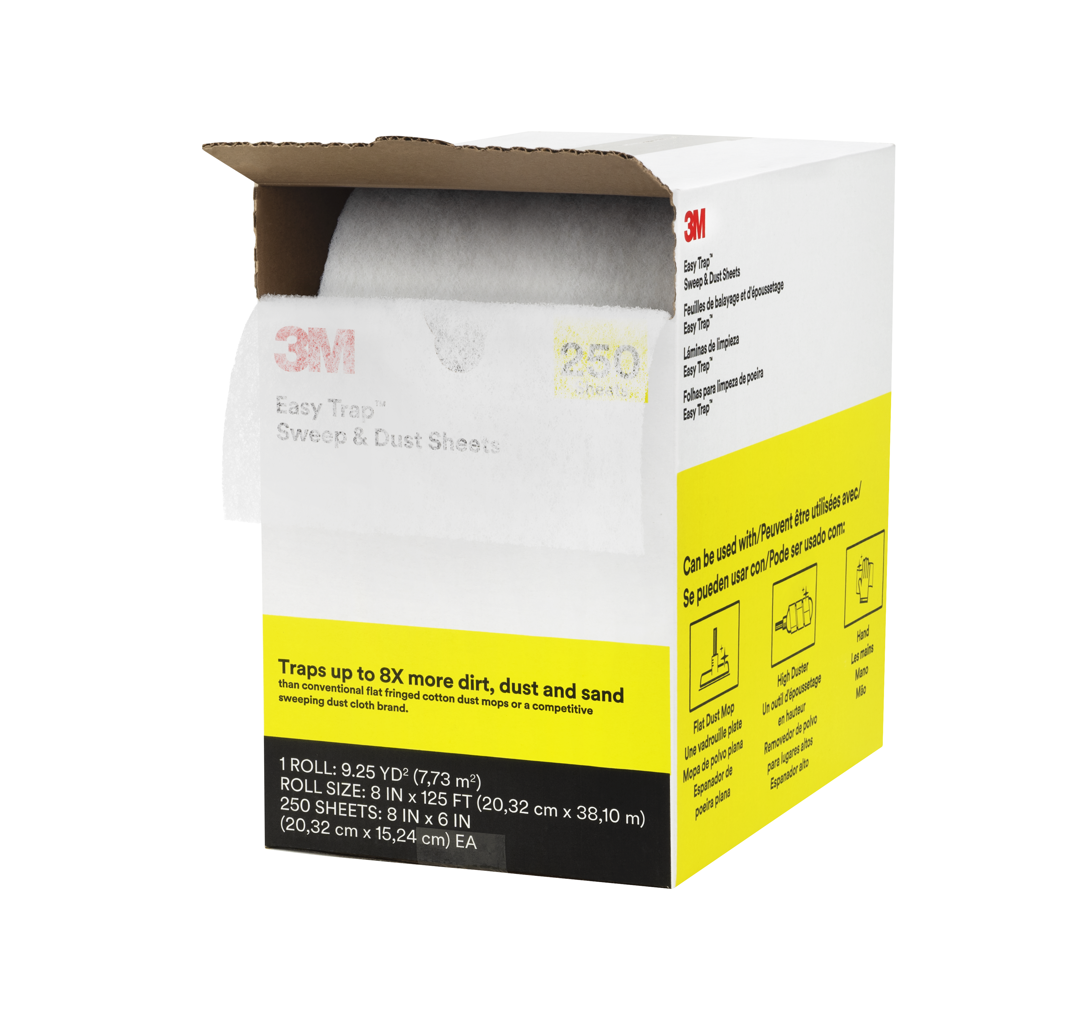 3M™ Easy Trap™ 55654W Duster 8X6 IN White Disposable 250 Count