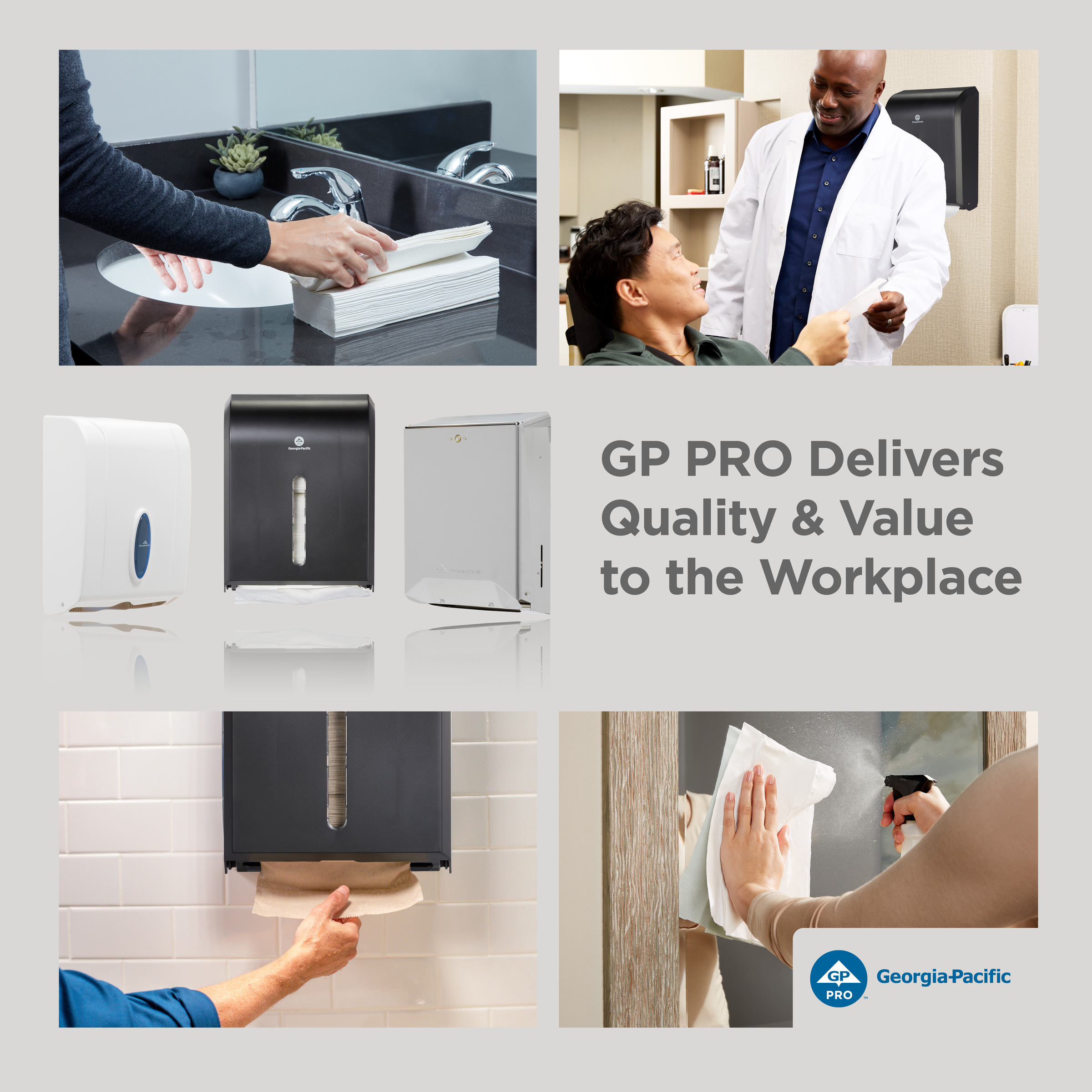 Georgia-Pacific Pro® Paper Towel Dispenser 11.125X13.625 IN Wall