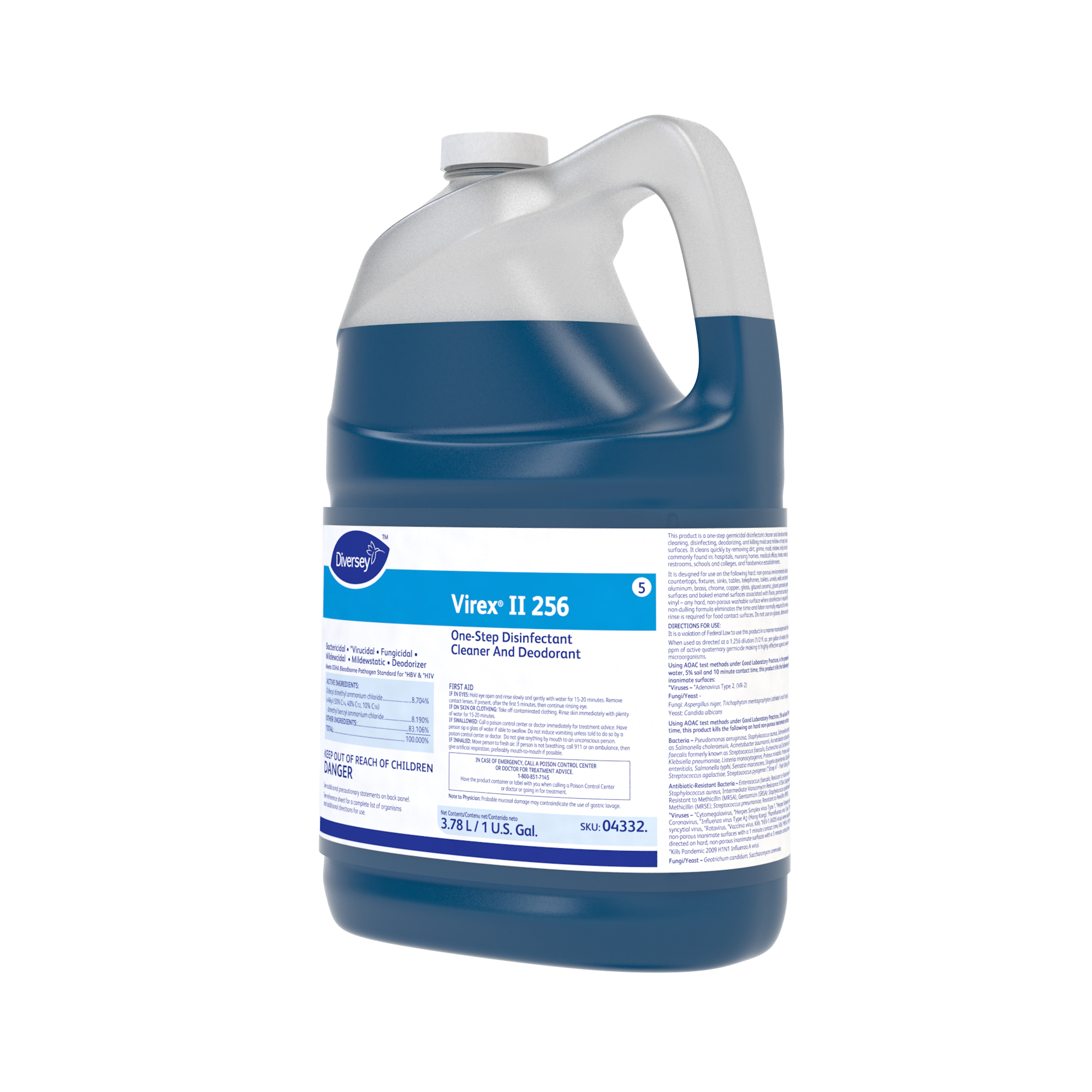 Virex® II 256 Mint One-Step Disinfectant Deodorizer 1 GAL Multi