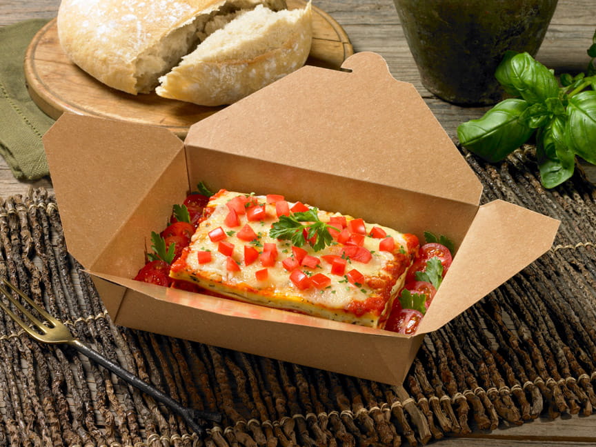 Bio-Pak® #8 Take-Out Box Fold-Top 45 OZ Paper Kraft 300/Case