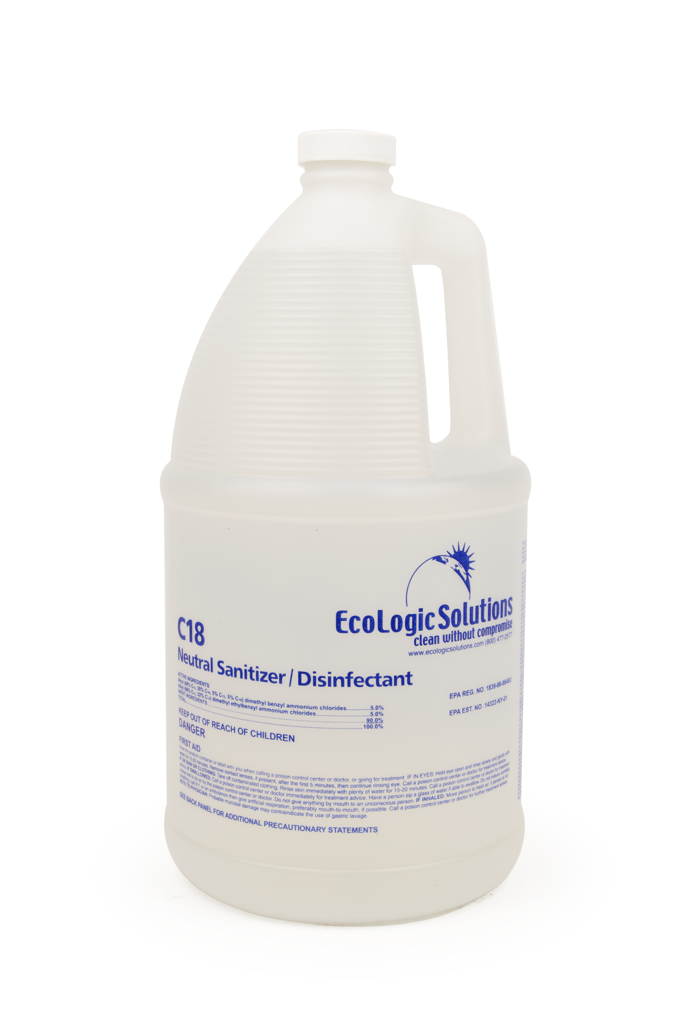 Disinfectant & Sanitizer 1 GAL Concentrate Closed Loop 2/Case