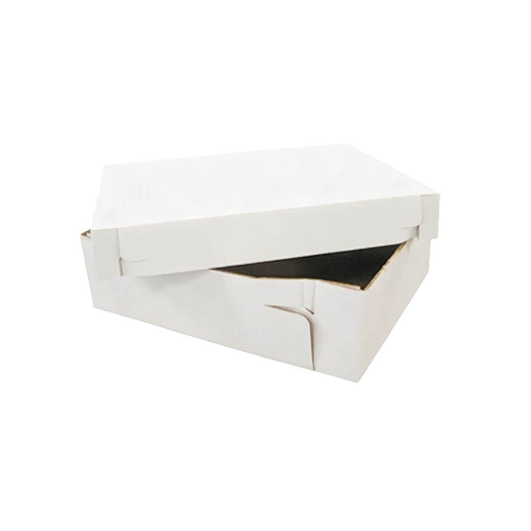 邦楽 cakebox Cake Box 16X16X6 IN Corrugated Paperboard Square 2-Piece 25/Bundle