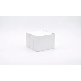 Easy Lock Cake Box 7X7X5 IN SUS Paperboard CRB White Square Lock