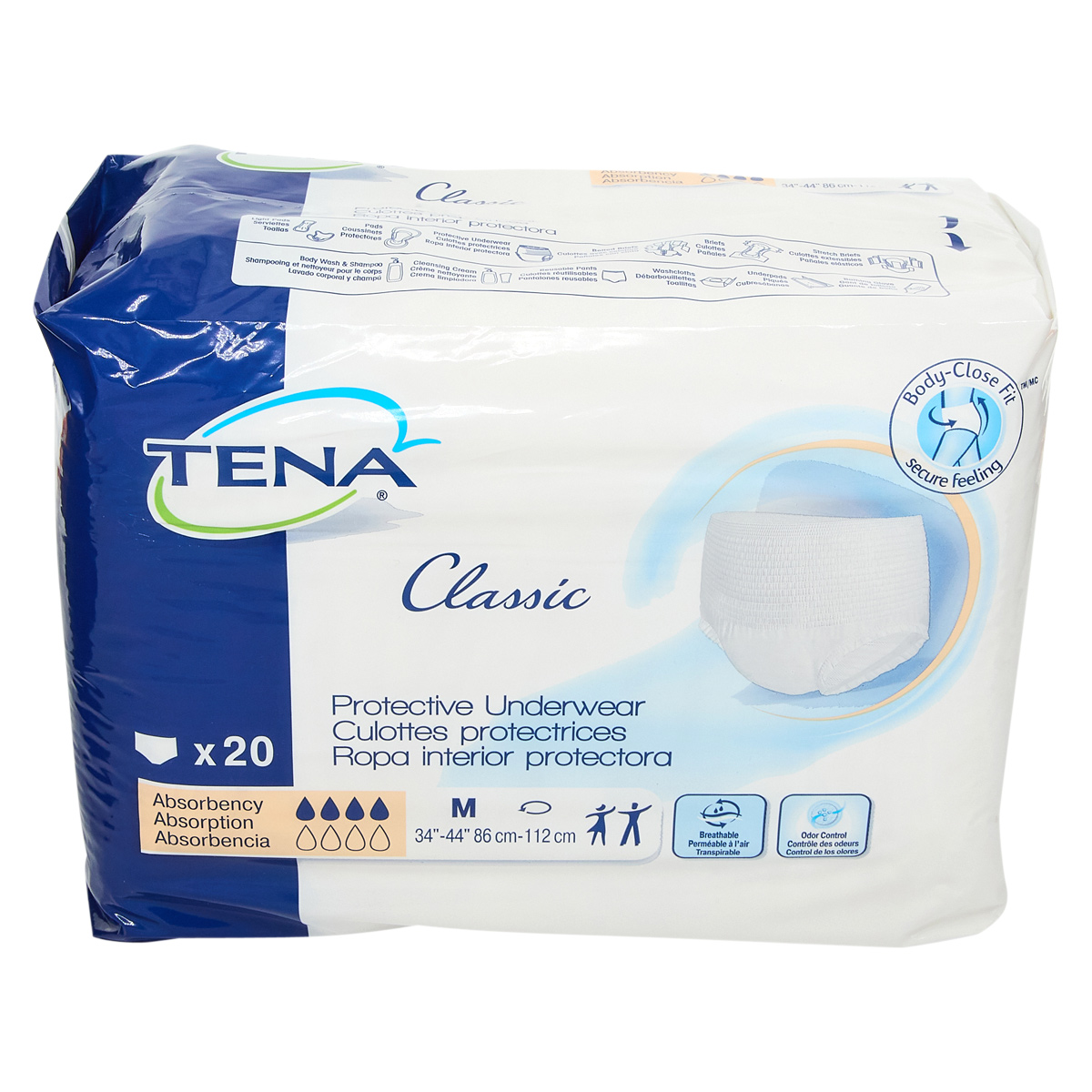 TENA® Classic Underwear Medium (MED) Pull Up 80/Case | Imperial Dade