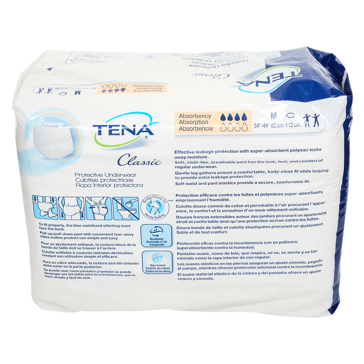 TENA® Classic Underwear Medium (MED) Pull Up 80/Case | Imperial Dade