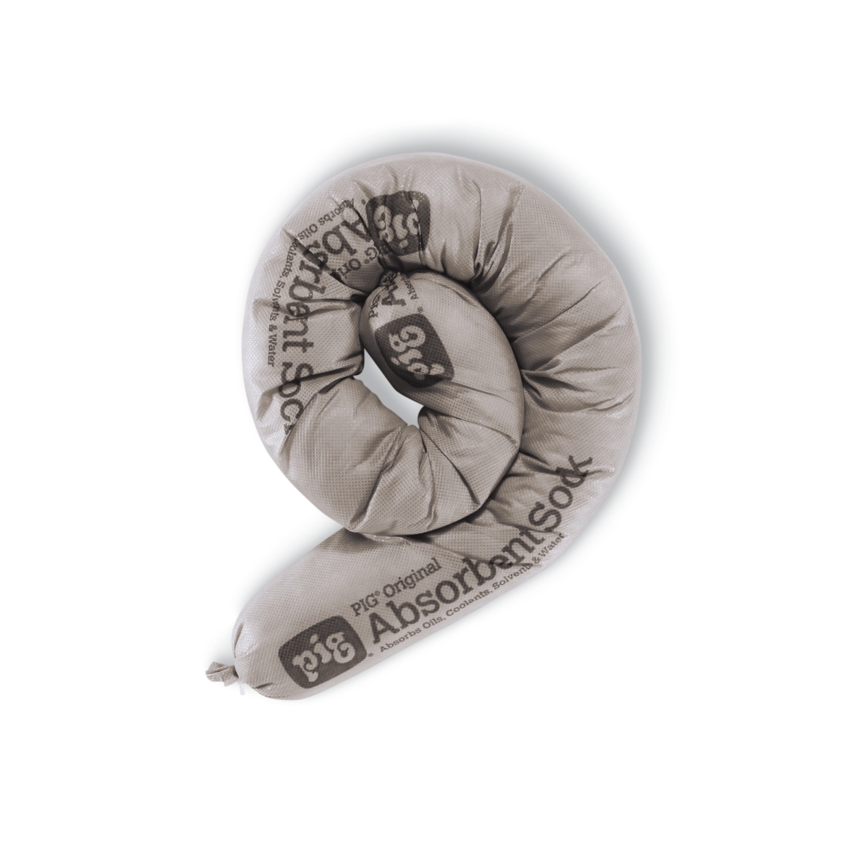 PIG® Absorbent Sock 42X3 IN 64 FLOZ Gray Corn Blend Polypropylene