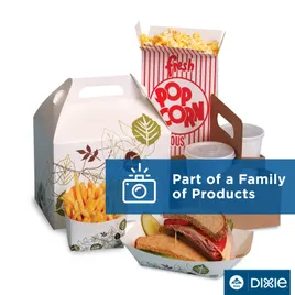 Dixie® Hot Dog Food Tray 8X3.637 IN Paper White Rectangle