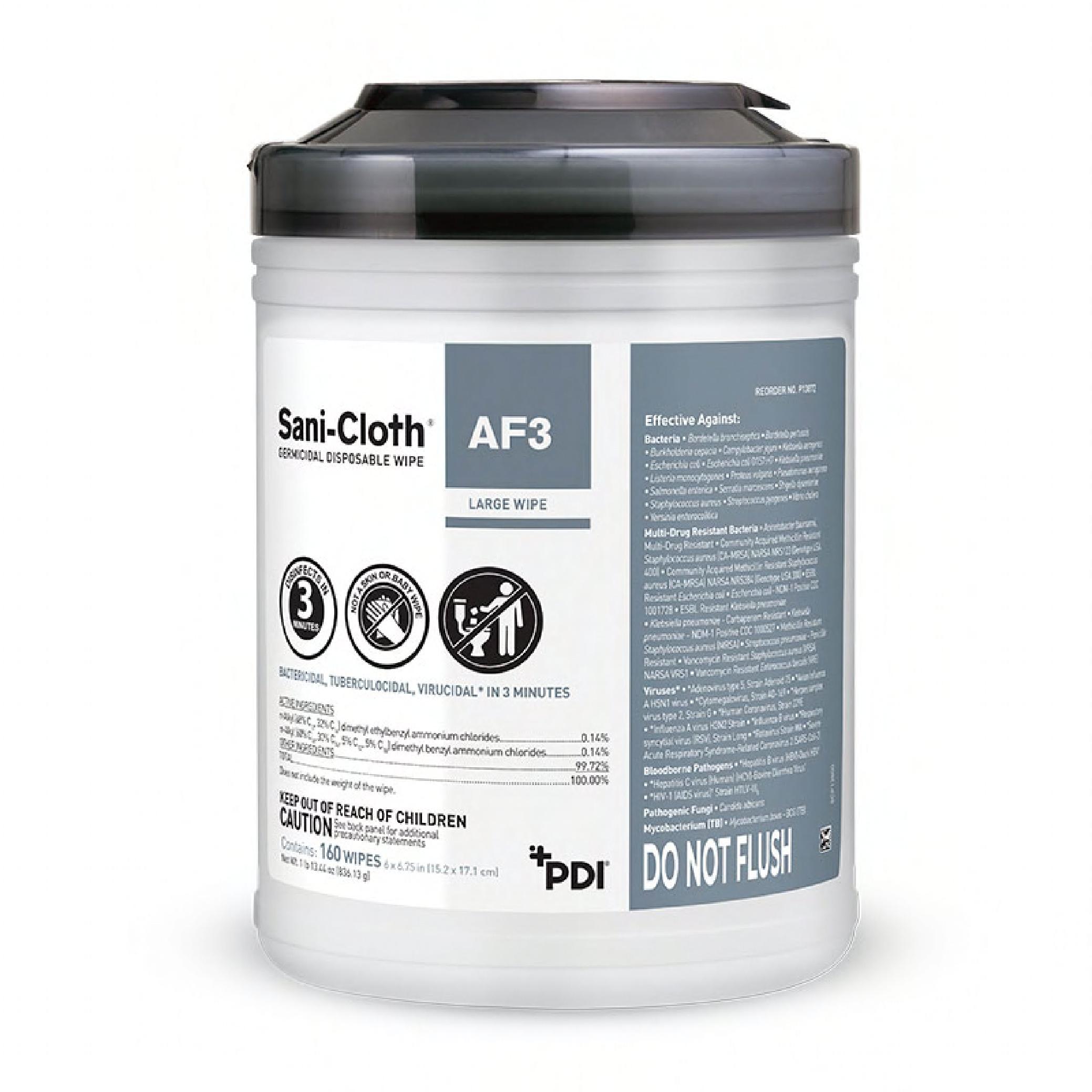 Sani-Cloth® AF3 Surface Disinfectant Alcohol-Free Germicidal Wipes