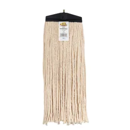 Mop Head 24 OZ Cotton 4PLY Cut End Screw Top Plastic Cover 1/Each