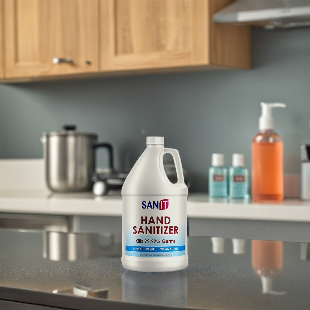 SanIt Hand Sanitizer Gel 1 GAL With Pump 4/Case | Imperial Dade