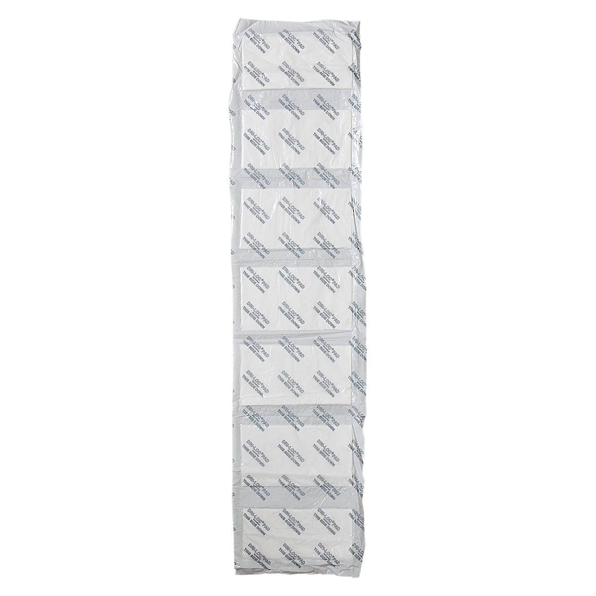 Dri-Loc® Meat Pad 4X7 IN Plastic Cellulose White Rectangle