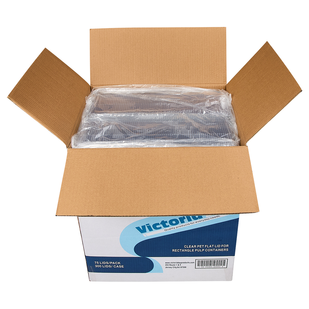 Victoria Bay Lid Flat 6X9 IN PET Clear Rectangle For Fiber