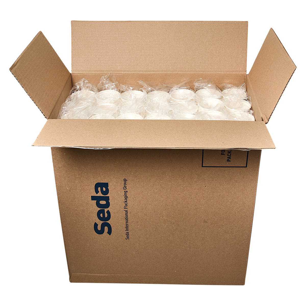 Hot Cup 8 OZ Double Wall Poly-Coated Paper White Round 728/Case