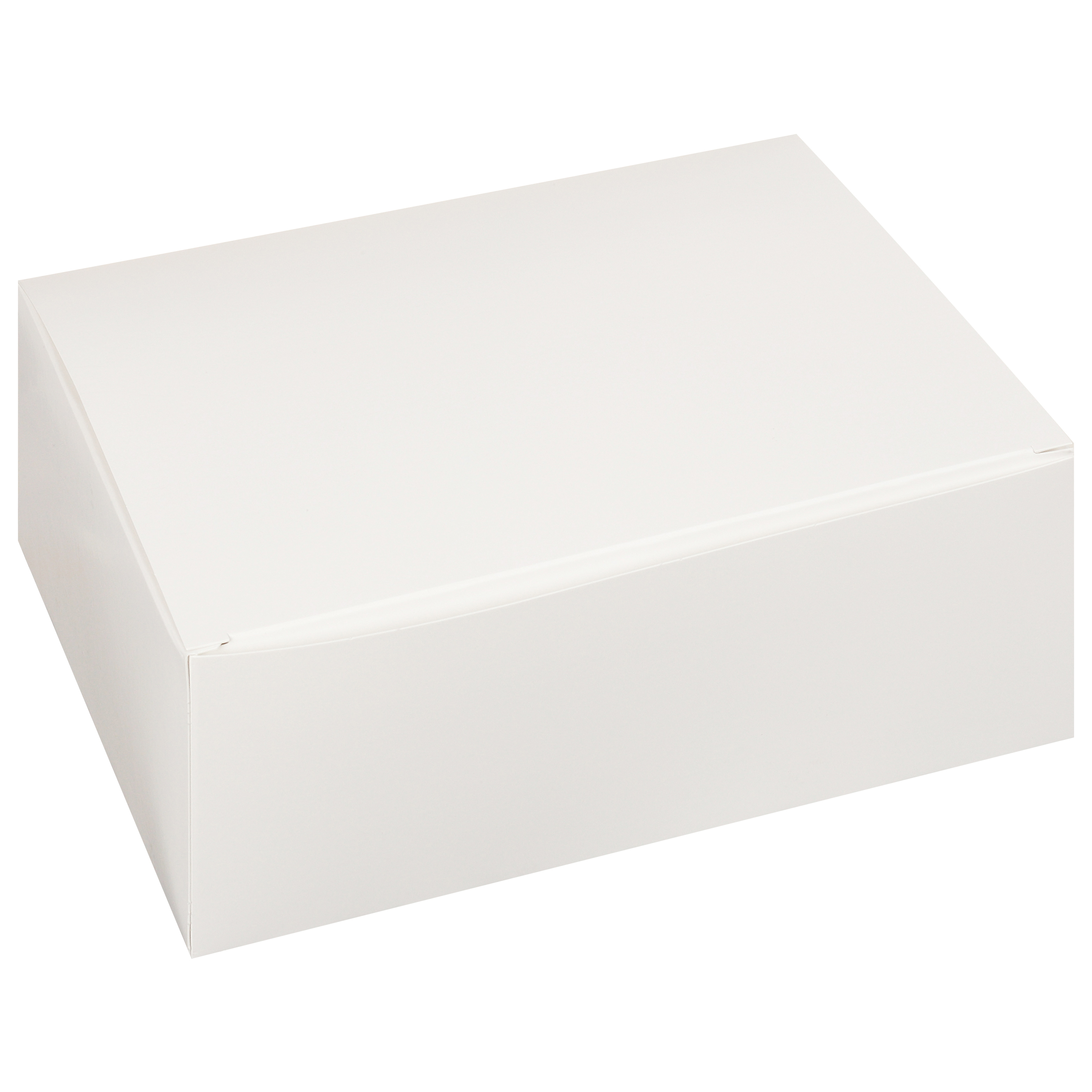 Take-Out Box Hinged With Flat Lid 9.5X7.5X3.63 IN Paperboard White