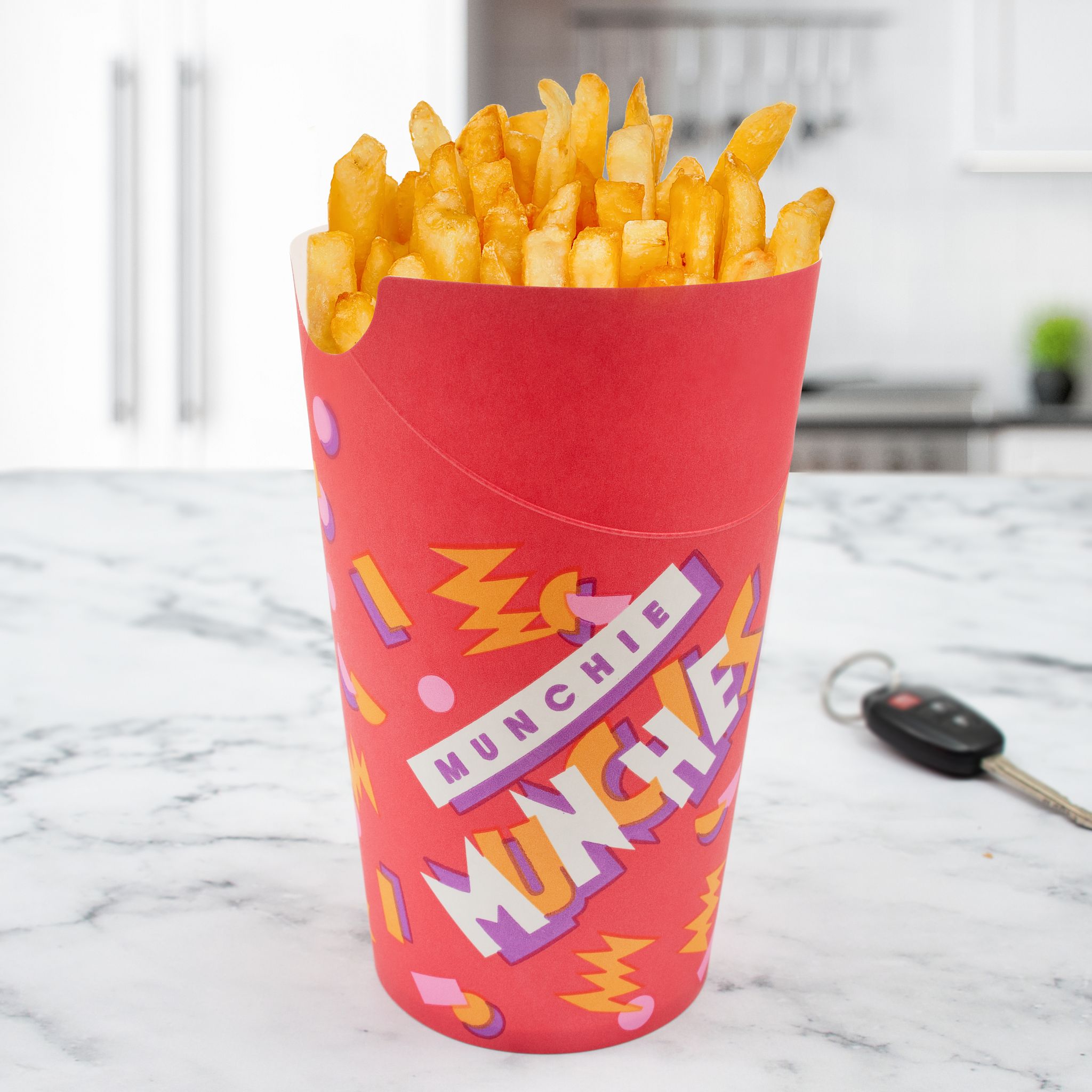 Solo® Munchie Cup® French Fry Cup & Scoop 7.227X3.44 IN Treated