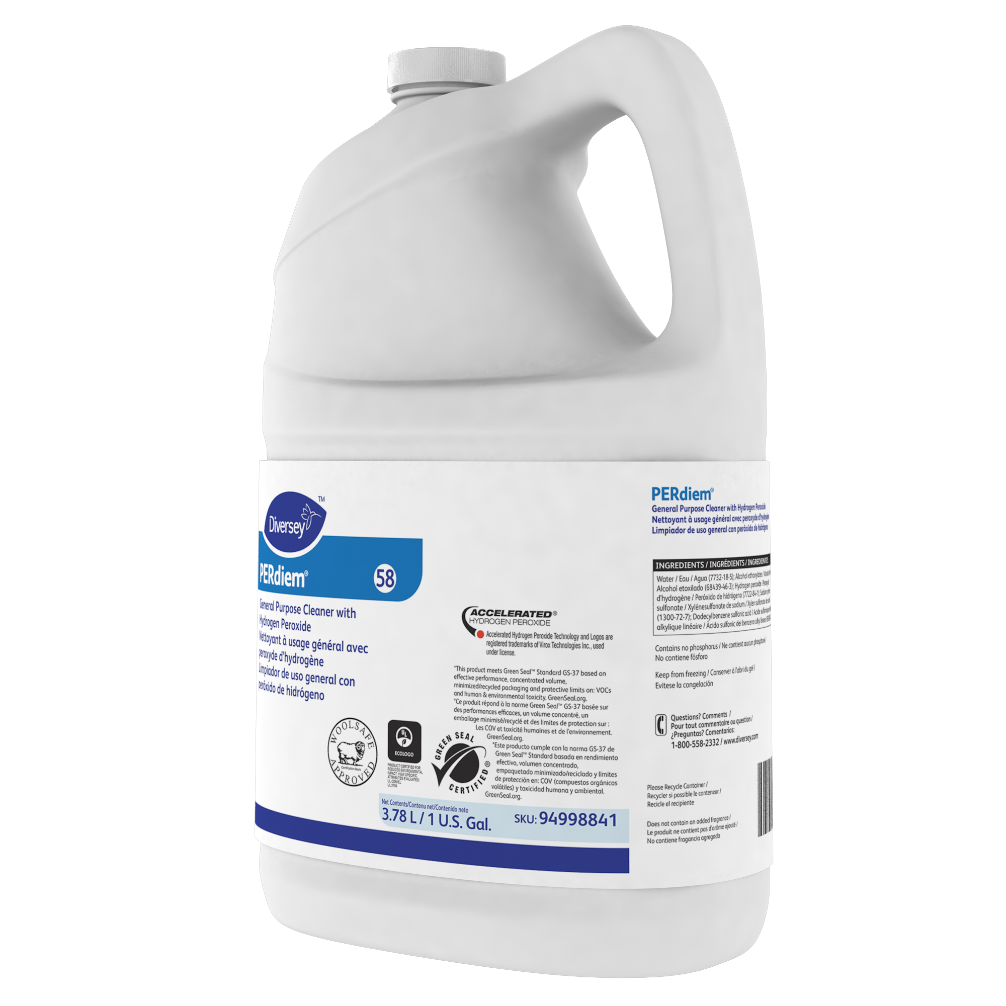 PERdiem® Odorless All Purpose Cleaner 1 GAL Liquid Hydrogen