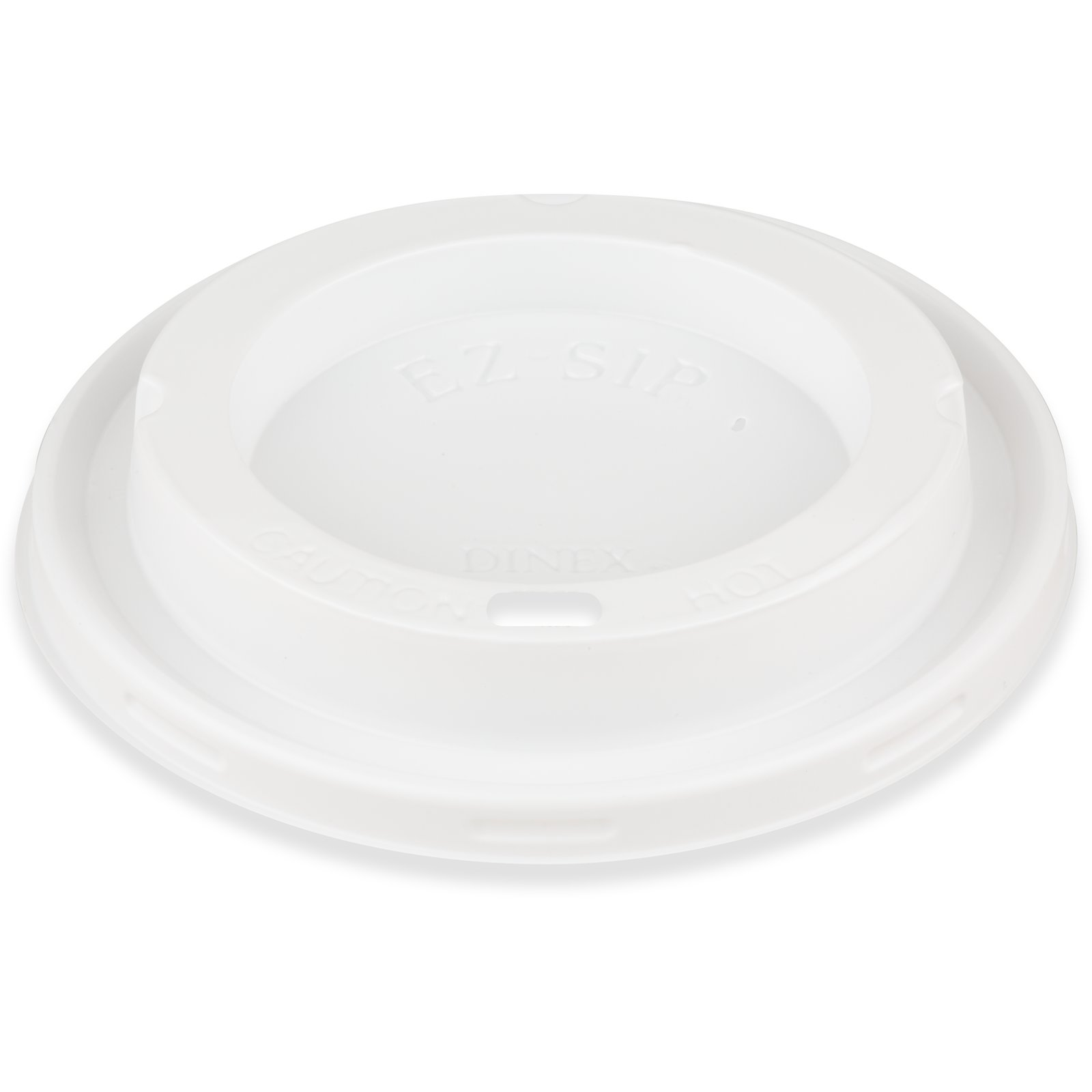 Dinex® Lid Dome PS White For 5-8 OZ Cup Sip Through 1000