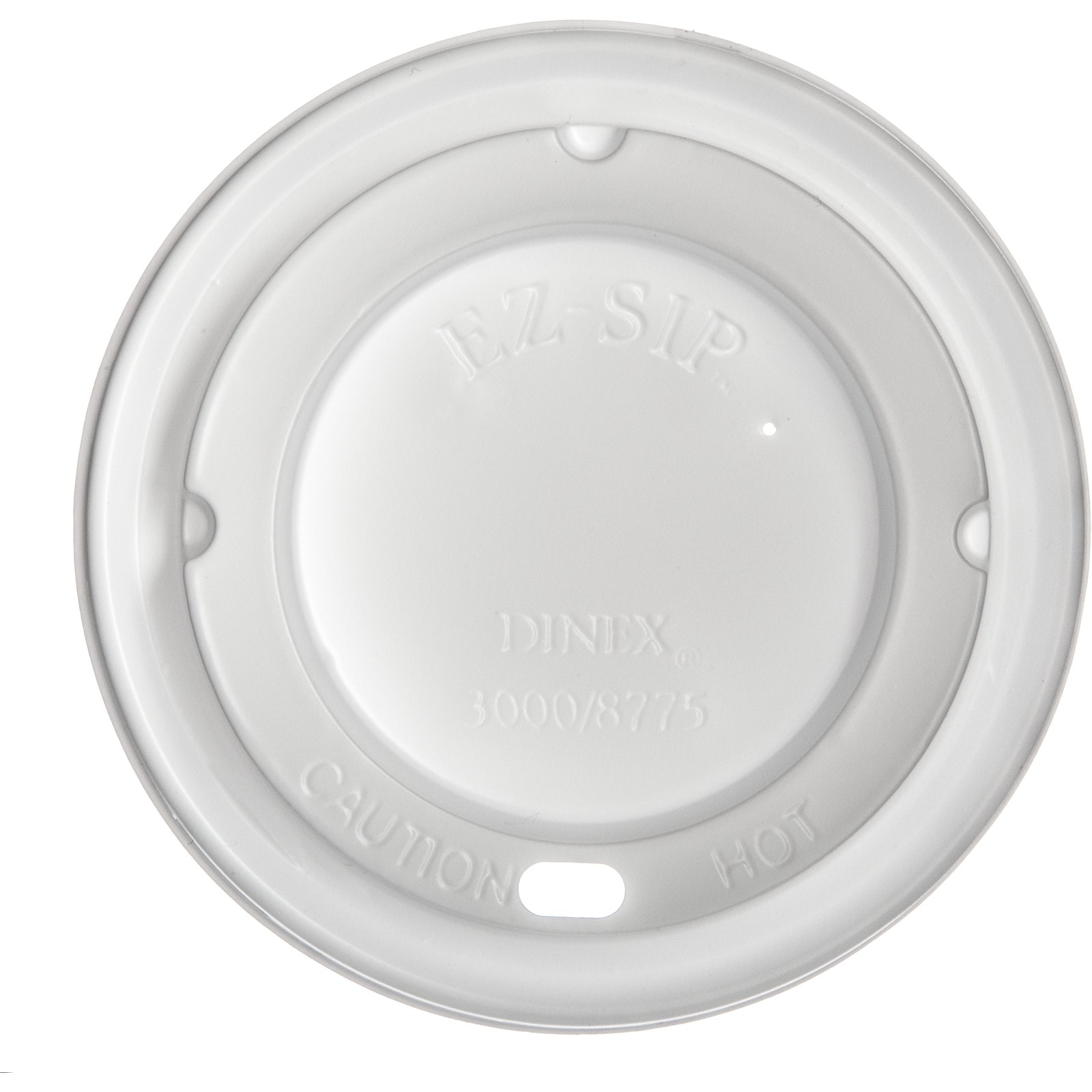 Dinex® Lid Dome PS White For 5-8 OZ Cup Sip Through 1000