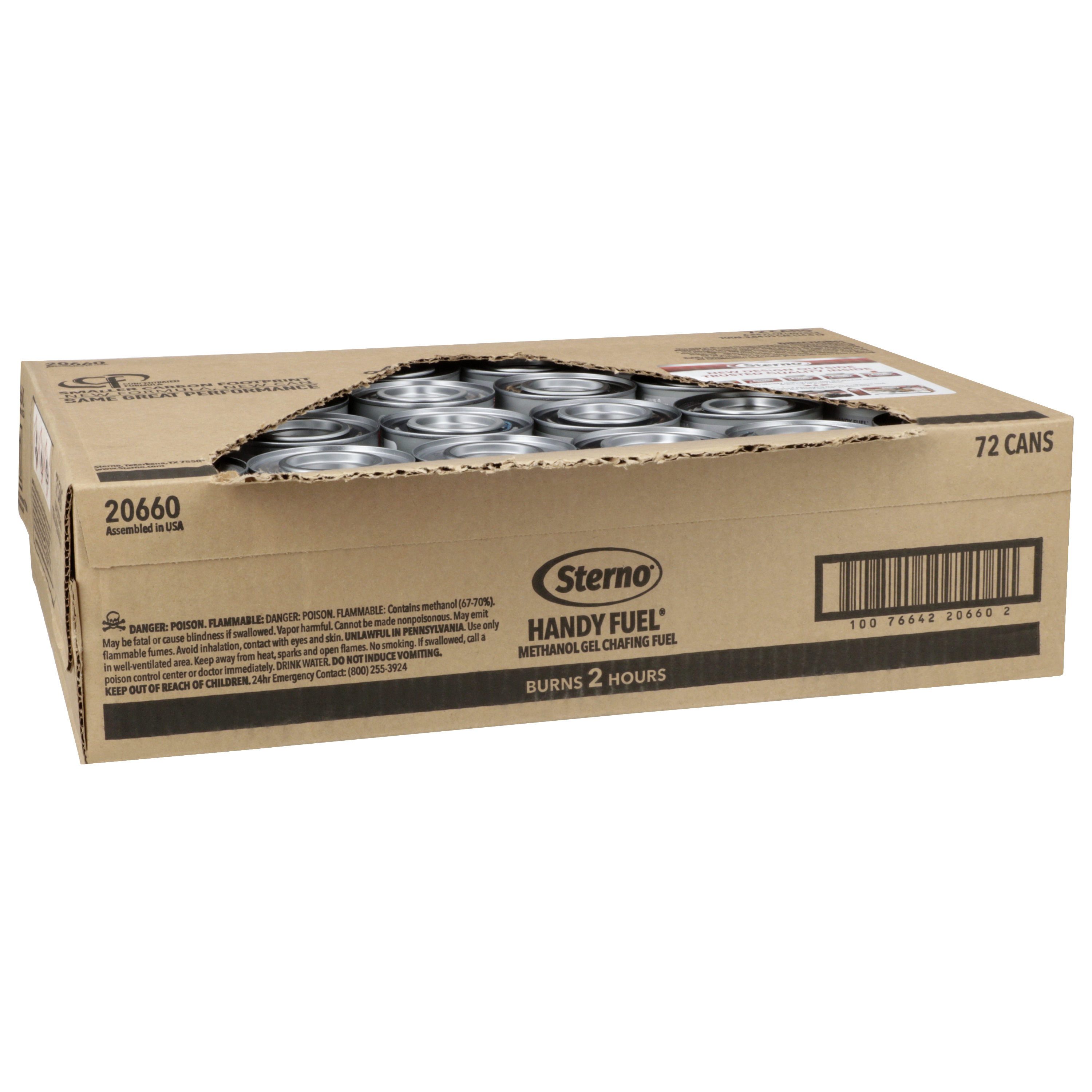 Handy Fuel® Methanol Chafing Fuel 2-HR Gel 72/Case | Imperial Dade