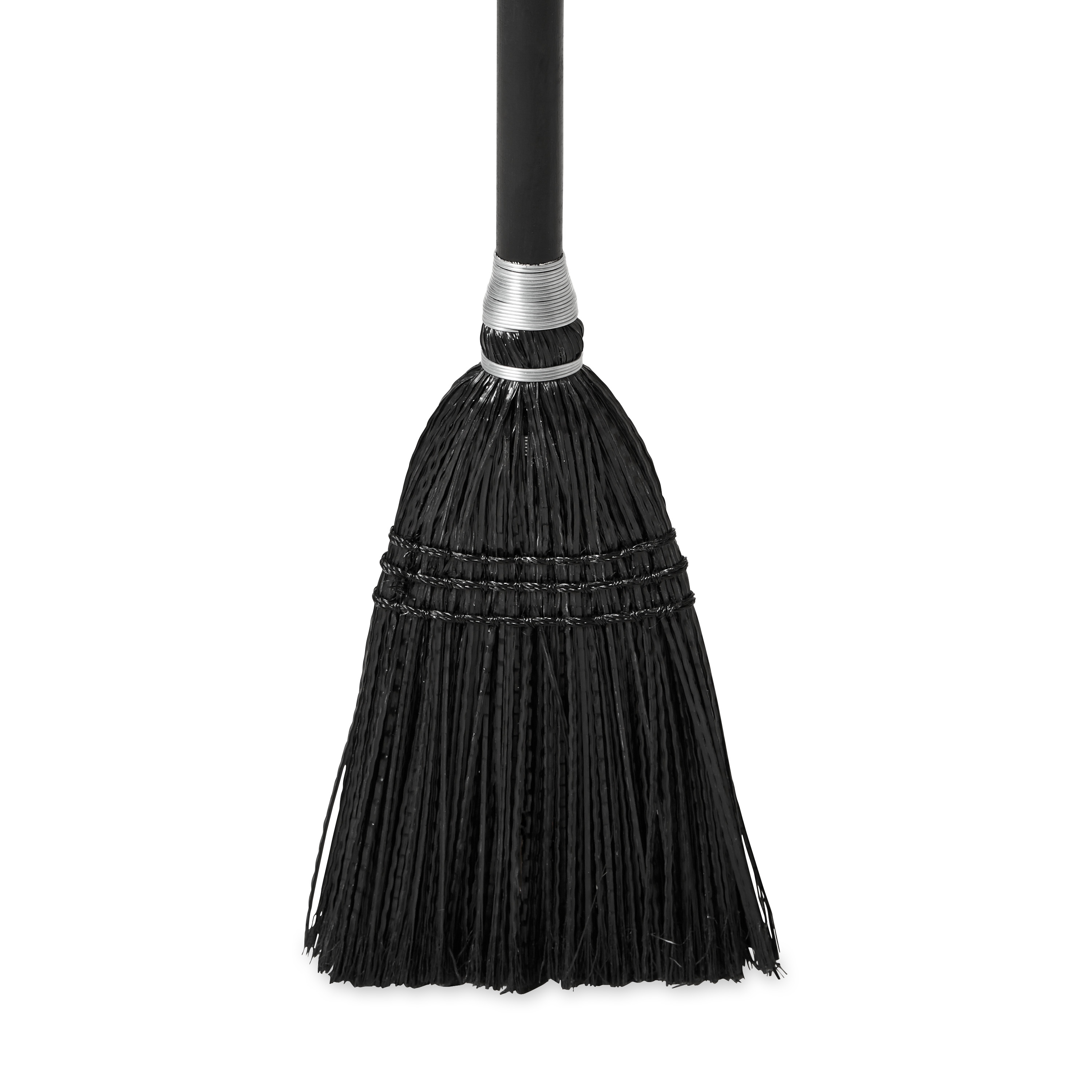 Executive Series™ Lobby Broom 37.5IN Black Wood With 7IN Head 1