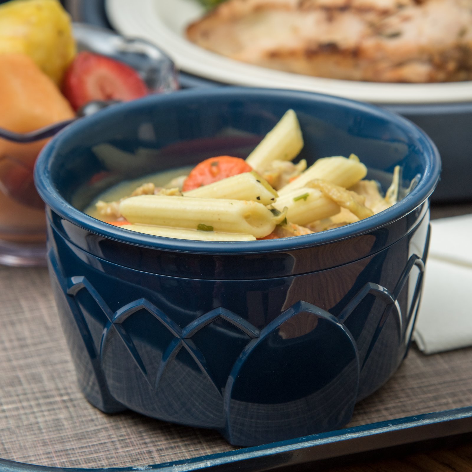 Dinex® Fenwick Bowl 9 FLOZ PP PE Midnight Blue 48/Case | Imperial Dade