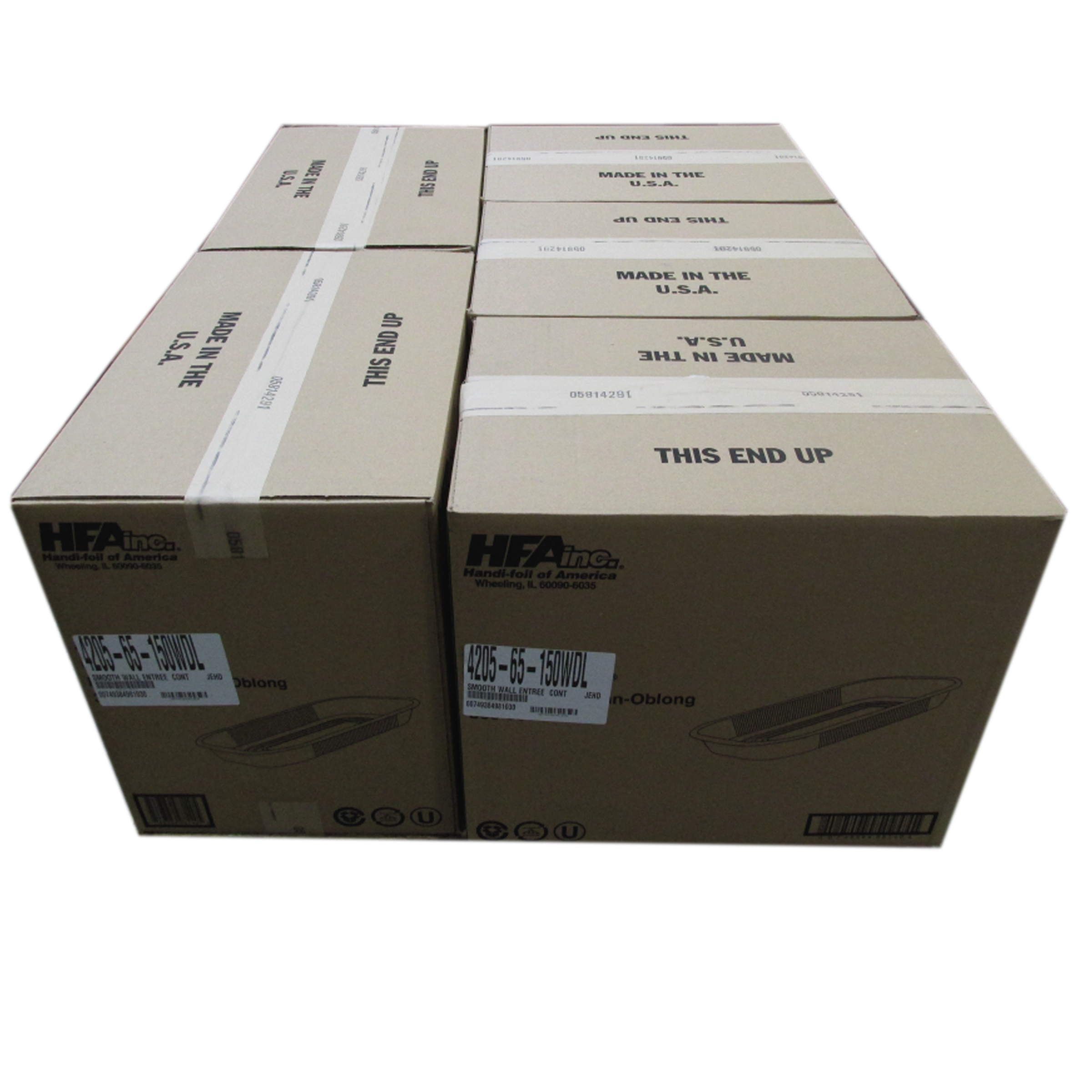 Take-Out Container Base & Lid Combo With Dome Lid 76 OZ Aluminum