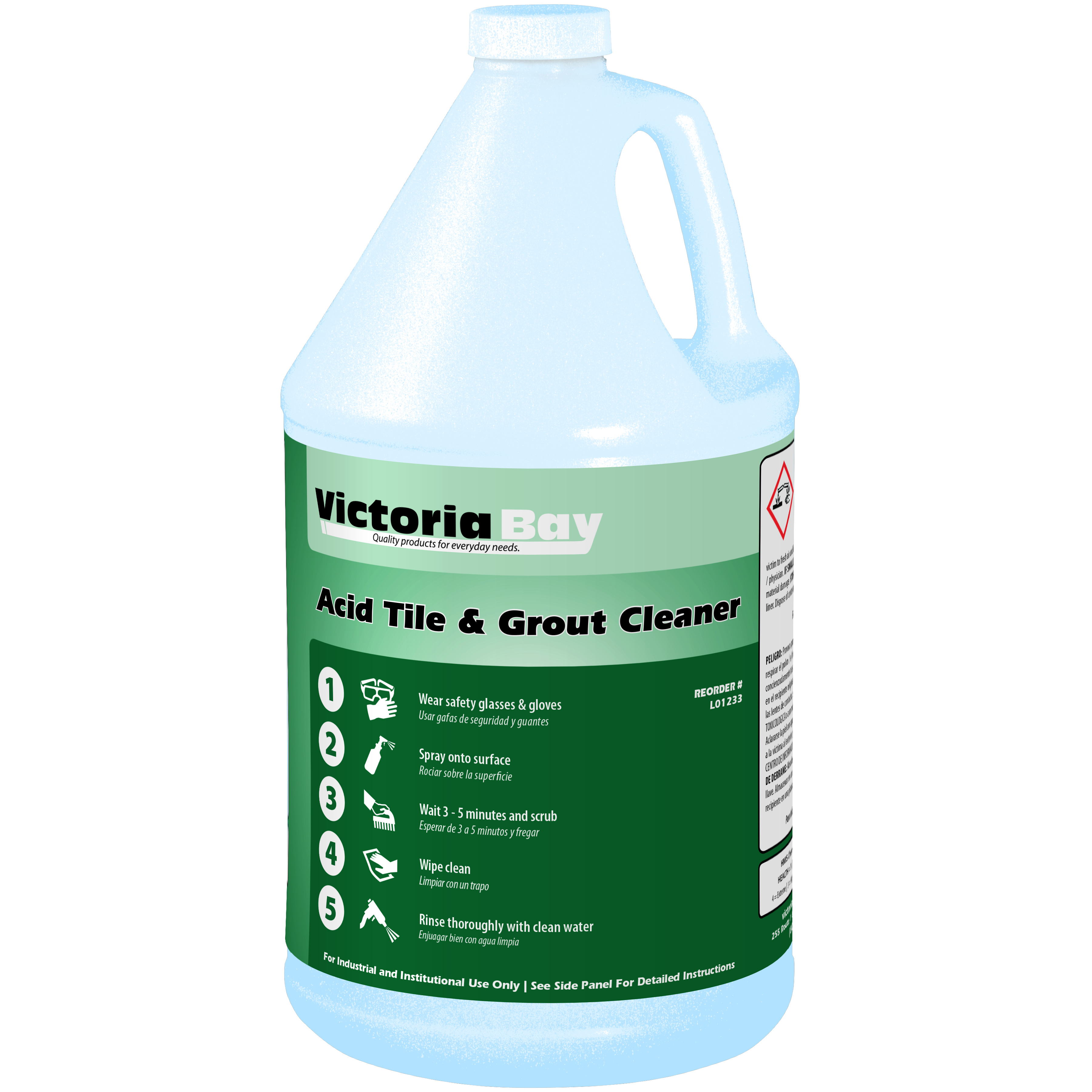 Victoria Bay Acid Tile & Grout Cleaner 1 GAL 4/Case