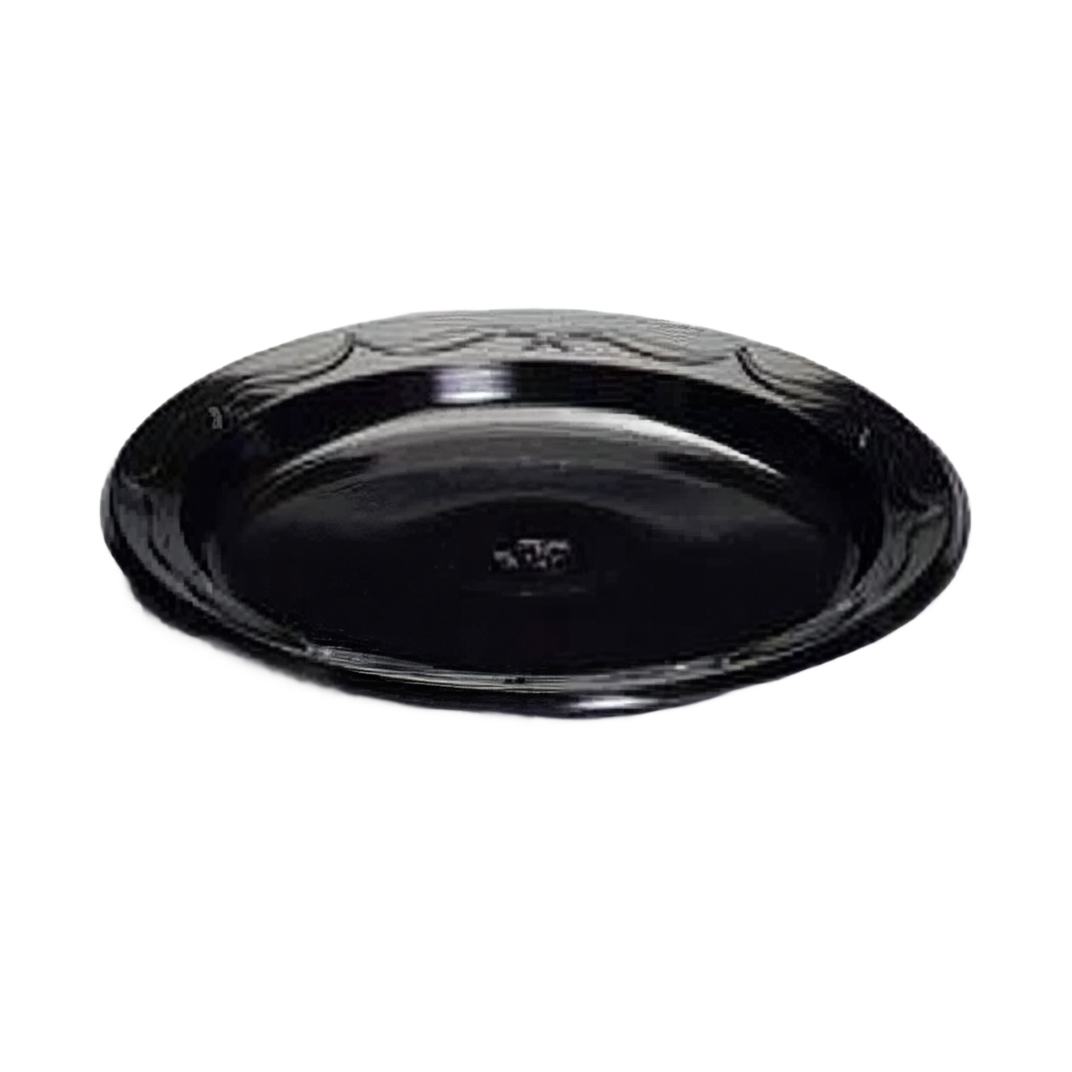 【ぱぴ】Black Design BX-plate/ironplate Plate 6 IN Plastic Black 125 Count/Pack 8 Packs/Case 1000 Count