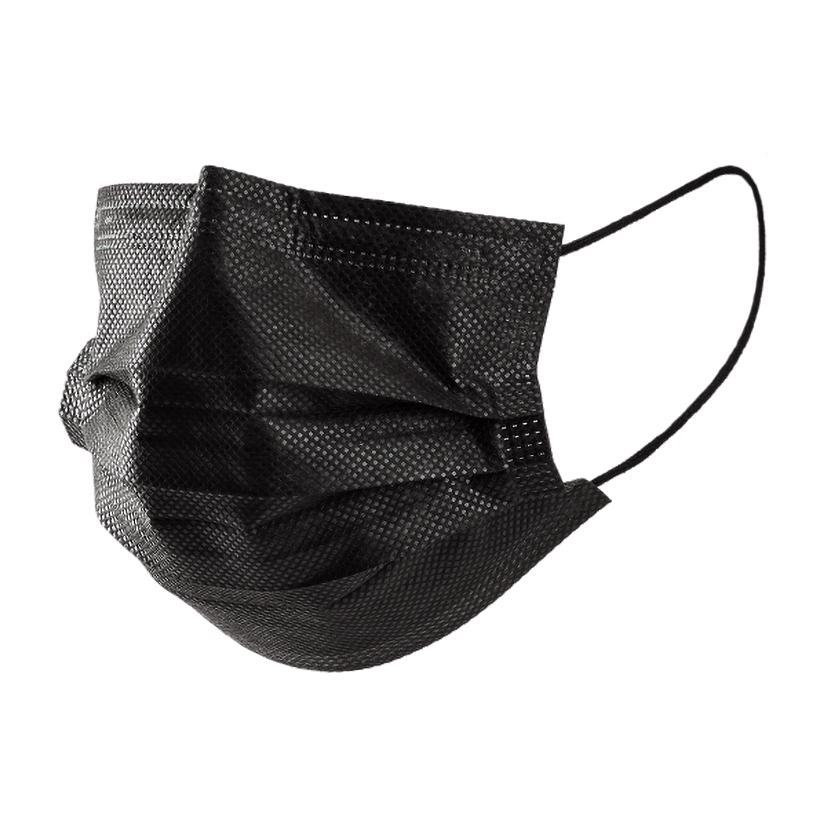 Karat® Mask Black 3PLY Disposable Ear Loop 50/Pack | Imperial Dade