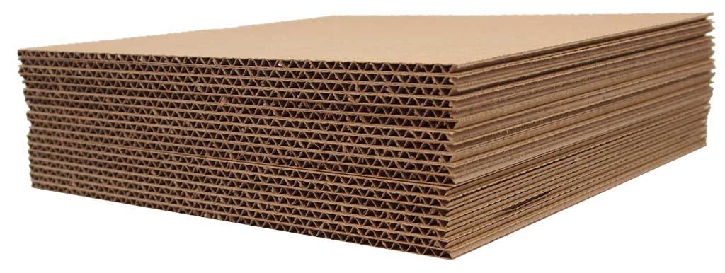 40 Pack 11x14 EcoSwift Corrugated Cardboard Pads – 1/8" Thick 23 ECT Inserts