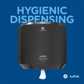 Sofpull® Paper Towel Dispenser Plastic Wall Mount, Locking Black