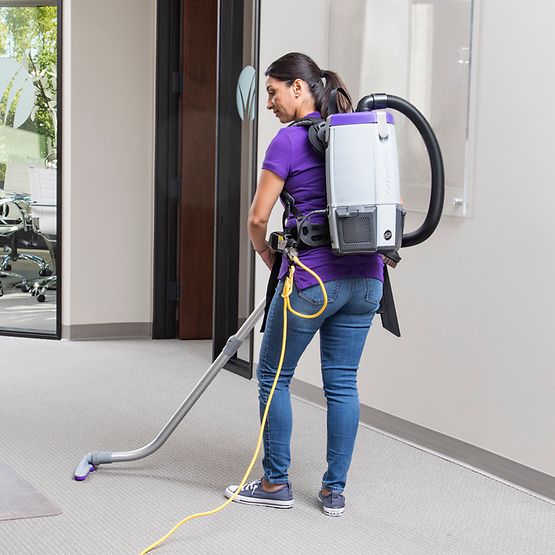 Super Coach Pro Backpack Vacuum 6 QT With 50FT Cord With Xover