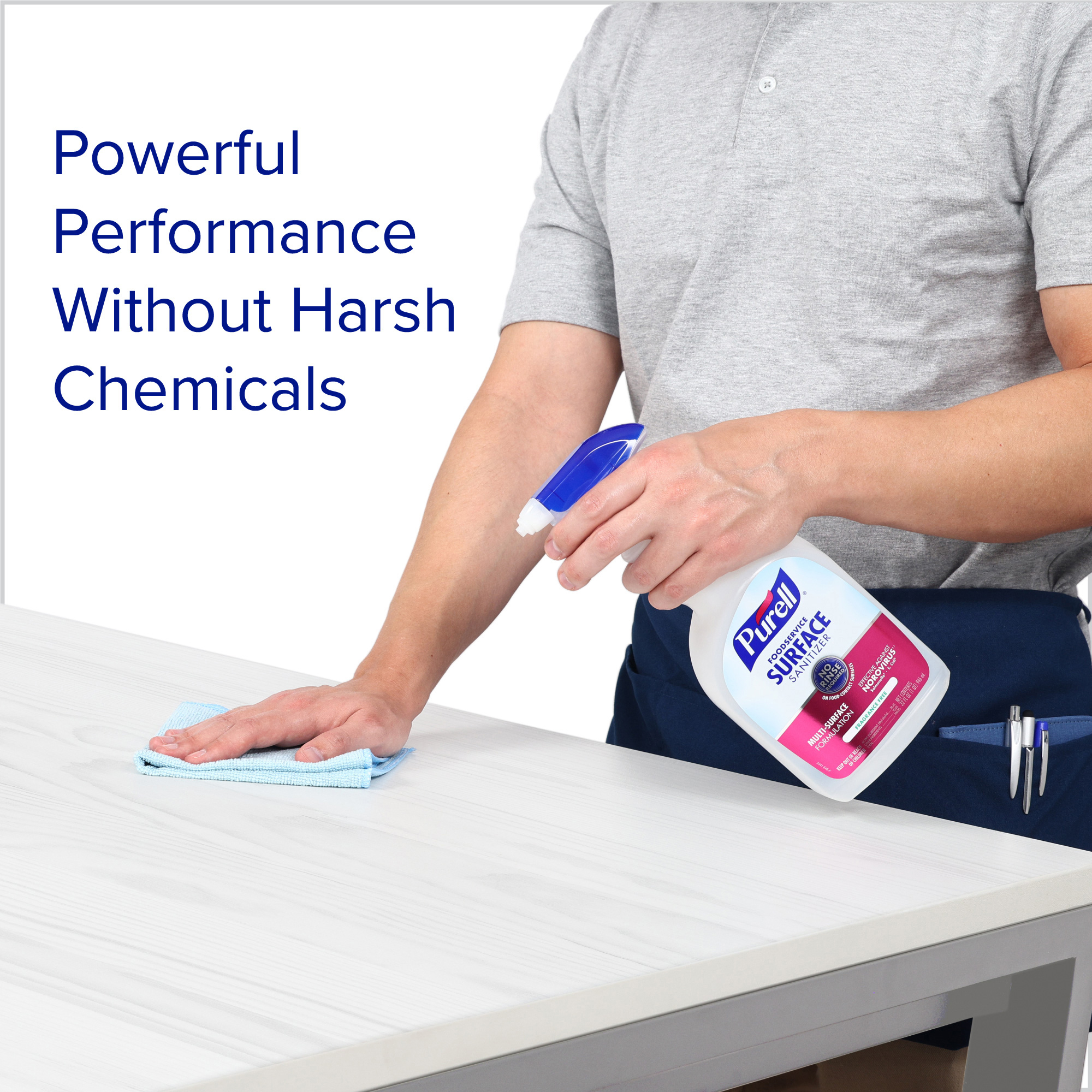 Purell® Unscented Food Service Sanitizer 4.69X2.92X9.06 IN 1 QT