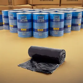 Victoria Bay Can Liner 40X46 IN 40-45 GAL Black LLDPE 1.25