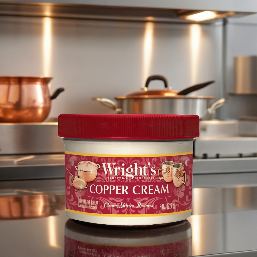 Wright's Copper Cream Fragrance Free Copper Polish 8 OZ Cream 3