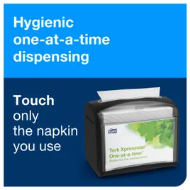 Tork Xpressnap® N4 Napkin Dispenser 5.6X7.9X6.7 IN Black Plastic