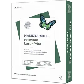 Hammer Mill Copy Paper 11X8.5 IN White 24 LB Laser Compatible 500