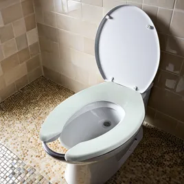 ANHXN Commercial Heavy Duty Front Plastic Toilet Seat With Cover Will Slow Close Never Loosen Reduce Call Backs - View #11