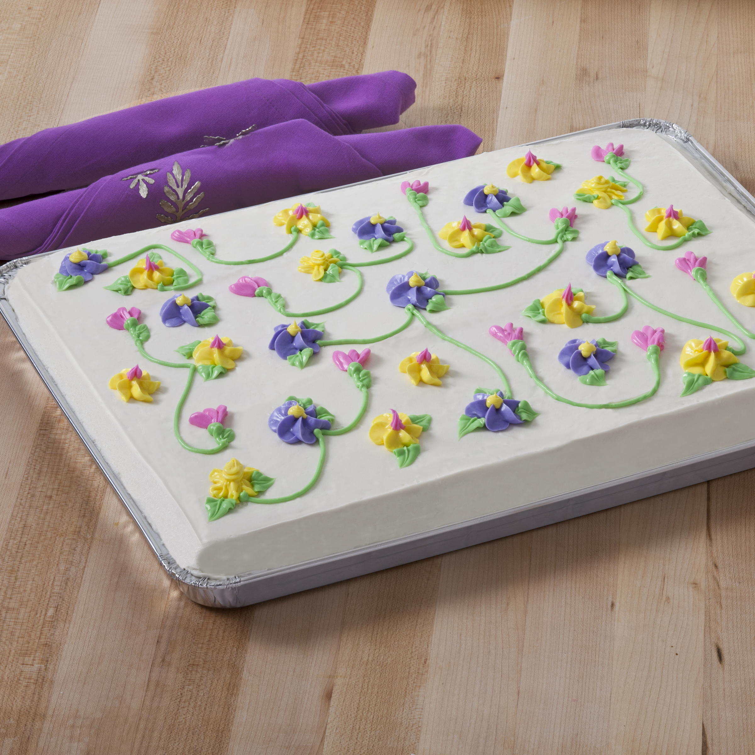 1/4 Sheet Cake Sheet Pan 58 OZ Aluminum Silver Rectangle 100/Case
