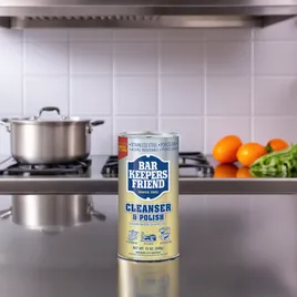 Bar Keepers Friend Nettoyant Cookware – Poudre Nettoyante & Polish 12 Oz / 350 Ml – Élimine Graisse Tenace & Taches