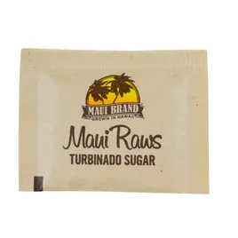 ヌガーシュガー Maui Raws Turbinado Sugar 4.5 G Single Packets 1200/Case