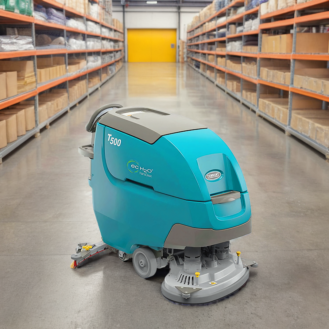 Floor Scrubber 28IN 225Ah Walk Behind On-Board Charger Pad