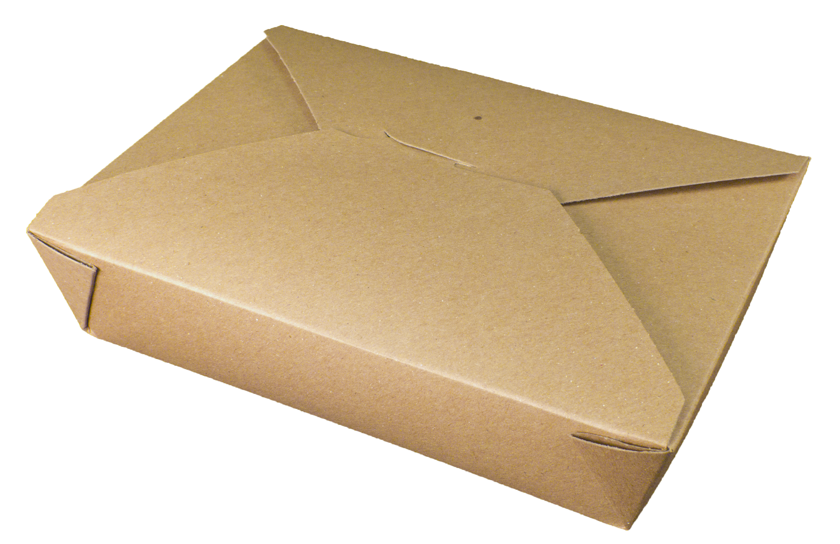 Bio-Plus Earth® #2 Take-Out Box 8.4375X1.875 IN Fiber Kraft Plain