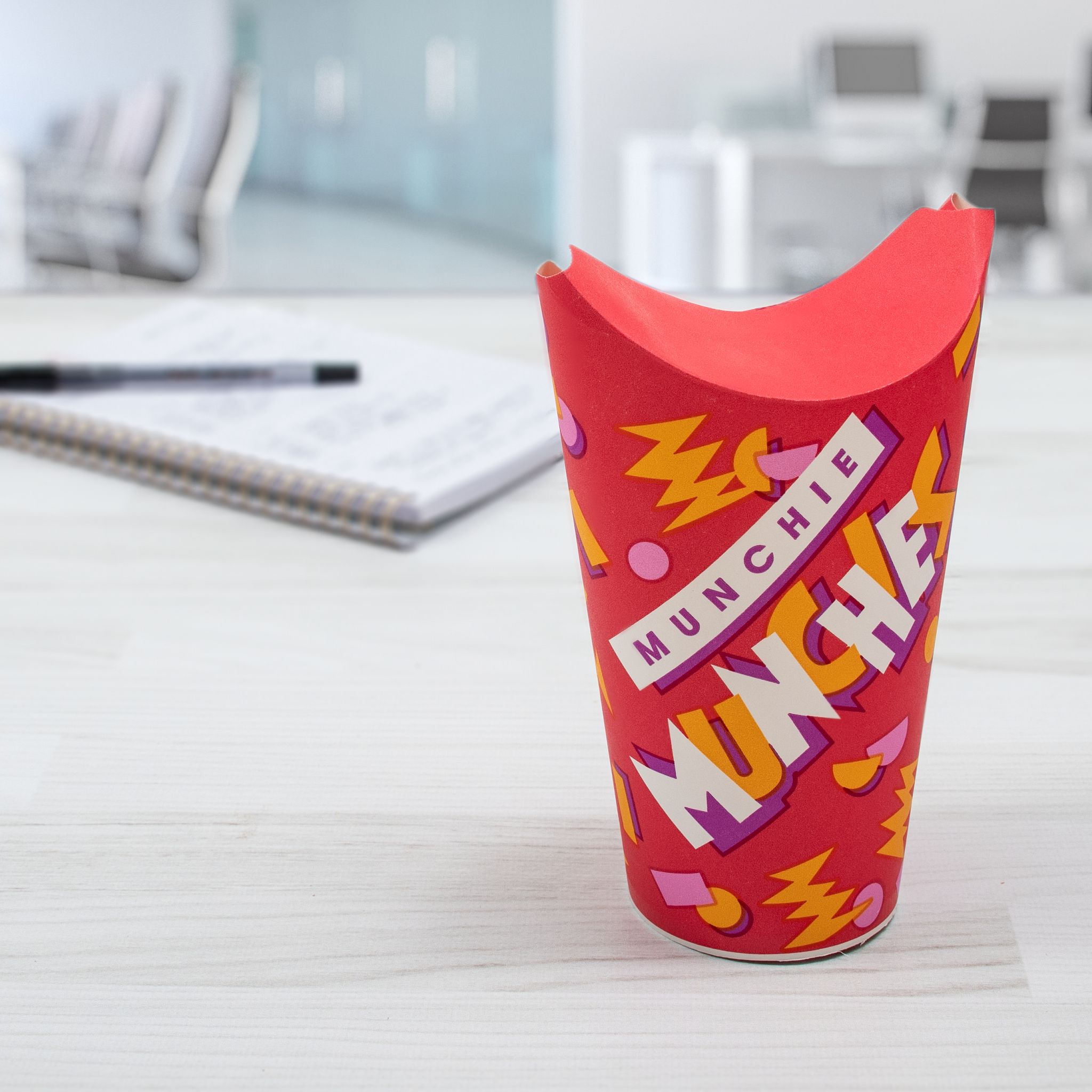 Solo® Munchie Cup® French Fry Cup & Scoop 6.927X2.5245 IN Treated